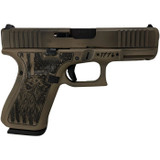 Glock 19 Gen5 MOS, 9MM, Distressed FDE/Old Glory, 15 Rds - 050806001657 
