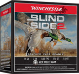 Winchester Blind Side 2, 12 Gauge, 3" Shell, 1 3/8 oz #2 Hex Steel Shot Winchester Blind Side 2, 12 Gauge, 3" Shell, 1 3/8 oz #2 Hex Steel Shot