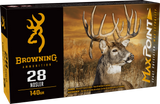 Browning Max Point, 28 NOSLER, 140 Grain, 200 Rounds - 020892233232 