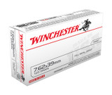 Winchester USA, 7.62x39mm, 123 Grain, Full Metal Jacket, 20/Box - 020892201903 Winchester USA, 7.62x39mm, 123 Grain, Full Metal Jacket, 20/Box - 020892201903