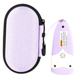 Sabre Feminine Stun Gun Mini, 130 dB Personal Alarm, 130-Lumen LED Flashlight, White/Purple - 023063808819