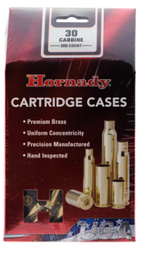 Hornady 8650 Unprimed Cases, 30 Carbine, Brass - 090255486506 