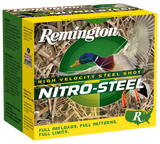 Remington Nitro-Steel High Velocity, 12 Gauge, 3" Shell, 1 1/4 oz, #2 Shot, 25 Rounds - 047700154305 