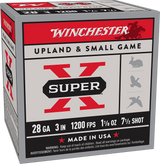 Winchester Super X, 28 Gauge, 3" Length, 1 1/8 oz, 7.5 Shot - 020892028135 Winchester Super X, 28 Gauge, 3" Length, 1 1/8 oz, 7.5 Shot - 020892028135