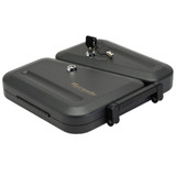 Hornady Dual-Lid Lock Box, Key Entry, Black Steel, Holds 2 Handguns 