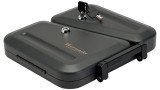 Hornady Dual-Lid Lock Box, Key Entry, Black Steel, Holds 2 Handguns 