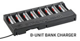 Streamlight 8-Unit Li-Ion Battery Bank Charger, 120V AC, Black - 080926202214 