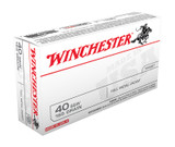 Winchester USA40SW, 40 S&W, 165 Grain, Full Metal Jacket, 50 Rounds 
