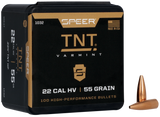 Speer 1032 TNT, 22 Cal, 55gr Jacketed Hollow Point, 100 Per Box - 076683010322 