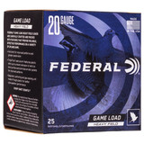 Federal Classic, 20GA, 2.75" Barrel, 250 Rds, Standard Finish - 029465006884 