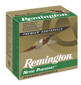 Remington Nitro Pheasant 20 Gauge, 2.75" Shell, 1oz, 6 Shot, 25/10 Case - 047700346809 Remington Nitro Pheasant 20 Gauge, 2.75" Shell, 1oz, 6 Shot, 25/10 Case - 047700346809