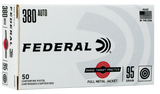 Federal RTP 380ACP, 95 Grain, FMJ, 50 Rounds - 029465064686 