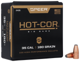 Speer 2435 Hot-Cor, 35 Cal, 180 gr, Spitzer Soft Point, 100 Per Box - 076683024350 