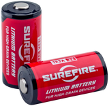 SureFire SF2SWBULK 123A Batteries, Red/Black, 3.0 Volts, 1,550 mAh, Single Package Fishbowl - 084871331234 