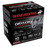 Winchester Drylok Super Steel Magnum, 10 Gauge, 3.5" 1-5/8 oz, #2 Plated Steel Shot - 020892017108 Winchester Drylok Super Steel Magnum, 10 Gauge, 3.5" 1-5/8 oz, #2 Plated Steel Shot - 020892017108