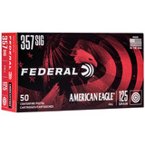 Federal American Eagle, 357 SIG, 4.00" Barrel, 50 Rds, Brass - 029465089924 