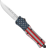Cobratec MD USA Drop Not Ser, Dual Action OTF, American Flag Cerakote - 099654024470 