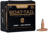 Speer 1220 Boat-Tail, 6mm, 100gr Jacketed Soft Point Boat Tail, 100 Per Box - 076683012203 