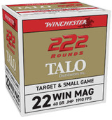 Winchester .22 Win Mag, 40gr JHP, 222 Rounds, TALO - 020892105089 Winchester .22 Win Mag, 40gr JHP, 222 Rounds, TALO - 020892105089
