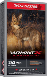 Winchester Varmint X, .243 Win, 65 Grain, Polymer Tip, 20 Rds - 020892233317 