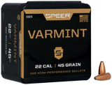 Speer 1023 Varmint, 22 Cal, 45gr Jacketed Soft Point 