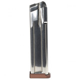 Taran Tactical TTI X Checkmate Silver 140mm Completed Magazine, Coyote Bronze TTI 4mm Basepad - 2011CMSLVR1406 