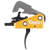 Timney Competition Trigger, Single-Stage Curved, 4 lbs Draw Weight, Black/Gold Finish - 081950670000 