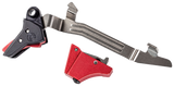 Timney Alpha Competition Trigger, Red Straight, Fits Glock Gen3-4 - 081950753741 