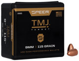 Speer 3995 TMJ, 9mm, 115gr, Total Metal Jacket, 100 Per Box - 076683039958 