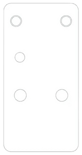 Beretta APX A1 Carry Optic Plate, Holosun K Series Pattern, Black - 082442952116 