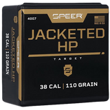 Speer 4007 Handgun, 38 Cal, 110gr Jacketed Hollow Point, 100 Per Box - 076683040077 