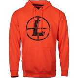 Leupold Distressed Reticle Performance Men's Hoodie, Blaze Orange, XXXL - 030317037758 