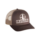 Leupold Reticle Trucker Hat, Semi-Structured, Brown/Khaki - 030317027773 