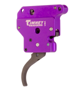 Timney 502B Benchrest Trigger, Single-Stage Curved, Purple/Black Finish