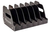 Hornady 6 Gun Pistol Rack, Metal w/Foam and Plastic Dividers, Black - 090255958324 