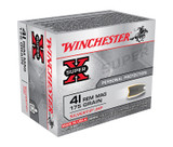 Winchester Super-X 41 Rem Mag, 175 Grain, Silvertip Hollow Point, 20 Rounds - 020892201613 