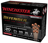 Winchester Defender SB203PD, 20 Gauge, 2.75" Shell, 10 Rds, Copper Plated Buckshot - 020892026544 