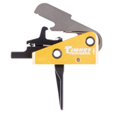 Timney 667SST Competition Trigger, Single-Stage Straight, Black/Gold Finish - 081950667505 