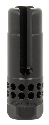 SureFire Warcomp Sport Flash Hider, Open Tine 3-Prong, Ported Black Stainless Steel - 084871332170 