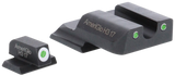 AmeriGlo SW145 Classic Tritium Set, Green Tritium White Outline, for Smith & Wesson M&P Shield - 644406905998 