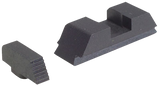AmeriGlo GT504 Range Series Sight Set for Glock, Black Serrated Front-Black Rear 