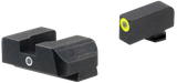 AmeriGlo GL5301 i-Dot Sight Set for Glock, Green Tritium LumiGreen Outline Front Sight, Green Tritium Rear Sight - 644406910756 