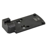 C&H Precision V4, Optic Mounting Plate, MOS to Aimpoint Acro, Black - 616943738698 