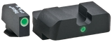 AmeriGlo GL101 i-Dot Sight Set for Glock, Green Tritium White Outline Front Sight, Green Tritium Rear Sight - 644406902836 