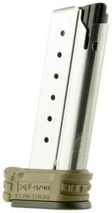 Springfield XD-S, 40 S&W, 7 Rds, Stainless Steel/FDE - 706397909833 