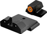 XS Sights R3D Night Sights, Orange Front Dot, Fits M&P & M2.0 Shield, Steel/Blued - 647533046565 