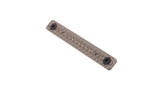 Forward Controls FCD 6061 Dimpled Aluminum MLOK Rail Cover, Long 4.7", FDE - 796520449985 