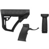 Daniel Defense Collapsible Buttstock Pistol Grip & Vertical Foregrip Combo, Black 