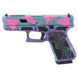 Glock 19 GEN5, 9MM, 4.02" Barrel, 15 Rds, Purple/Cyan/Pink Cerakote - 810105513431 
