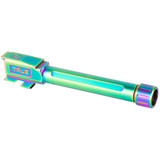 True Precision Barrel, 9MM, Spectrum (Rainbow PVD), Thread Protector, Threaded, Glock 48 - 719104540458 